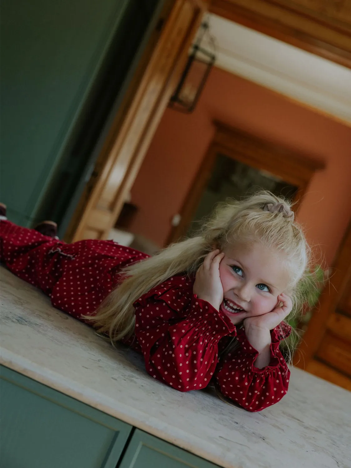 FLIINK DOLLY DOT BLUSE - RØD