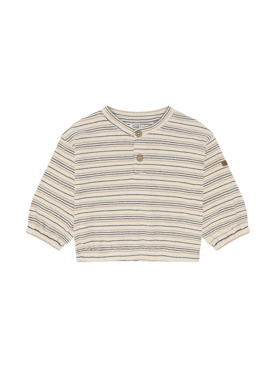 HUST & CLAIRE SIGURT FINE STRIPED STRIKKET GENSER