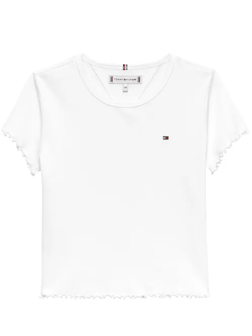 Hovedbilde TOMMY HILFIGER RIB TOP - WHITE