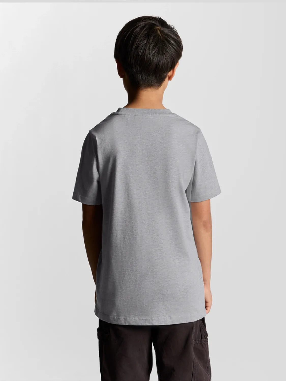 LYLE & SCOTT T-SKJORTE - LIGHT GREY MARL
