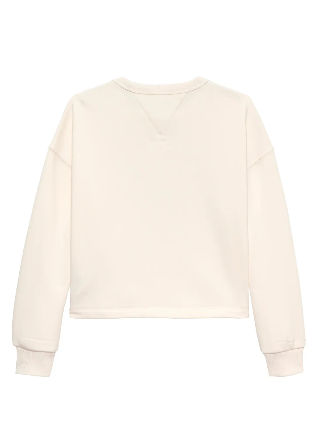 TOMMY HILFIGER GLITTER CREW GENSER - ANCIENT WHITE