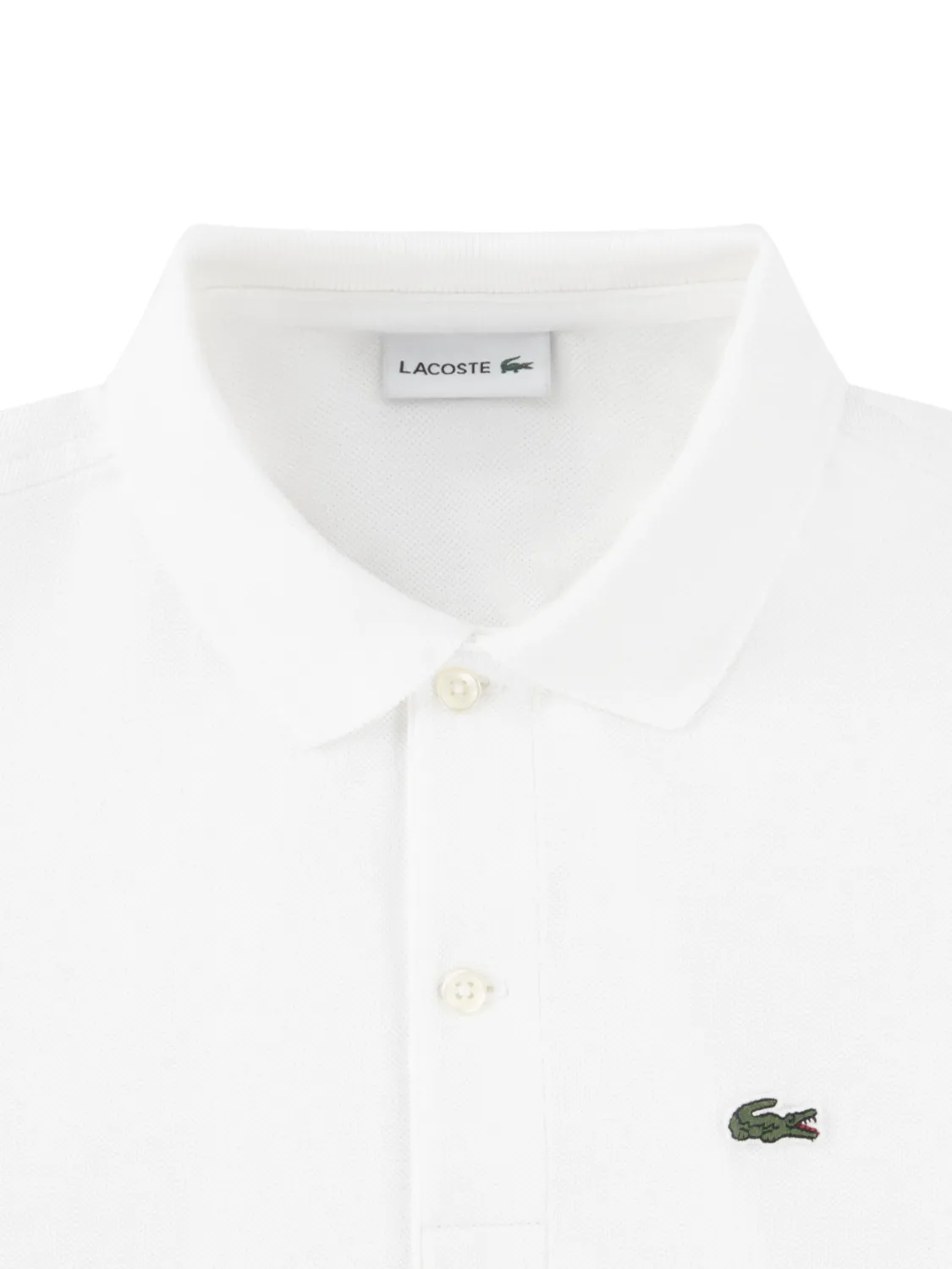 LACOSTE PETIT PIQUÉ T-SKJORTE - HVIT
