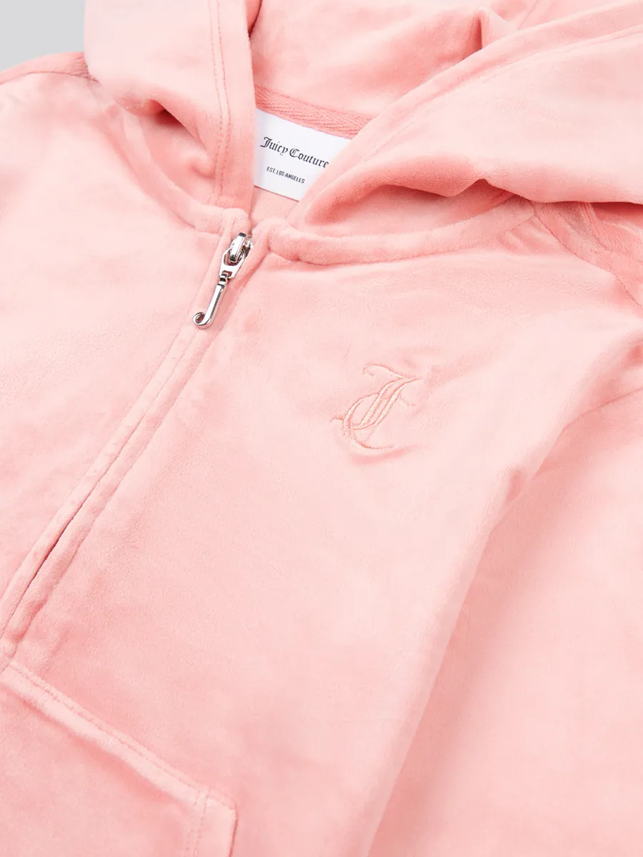 JUICY COUTURE VELOUR HETTEJAKKE - PEACH BLOSSOM
