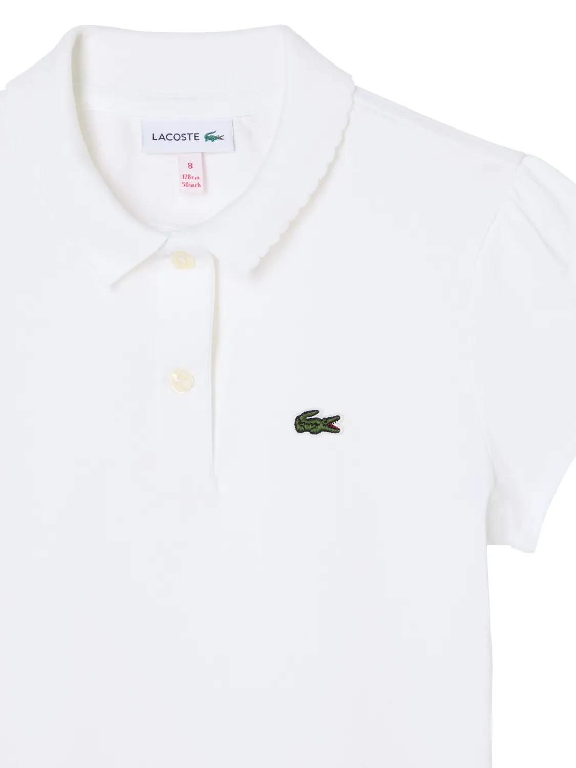 LACOSTE POLO PIQUÉ T-SKJORTE - HVIT