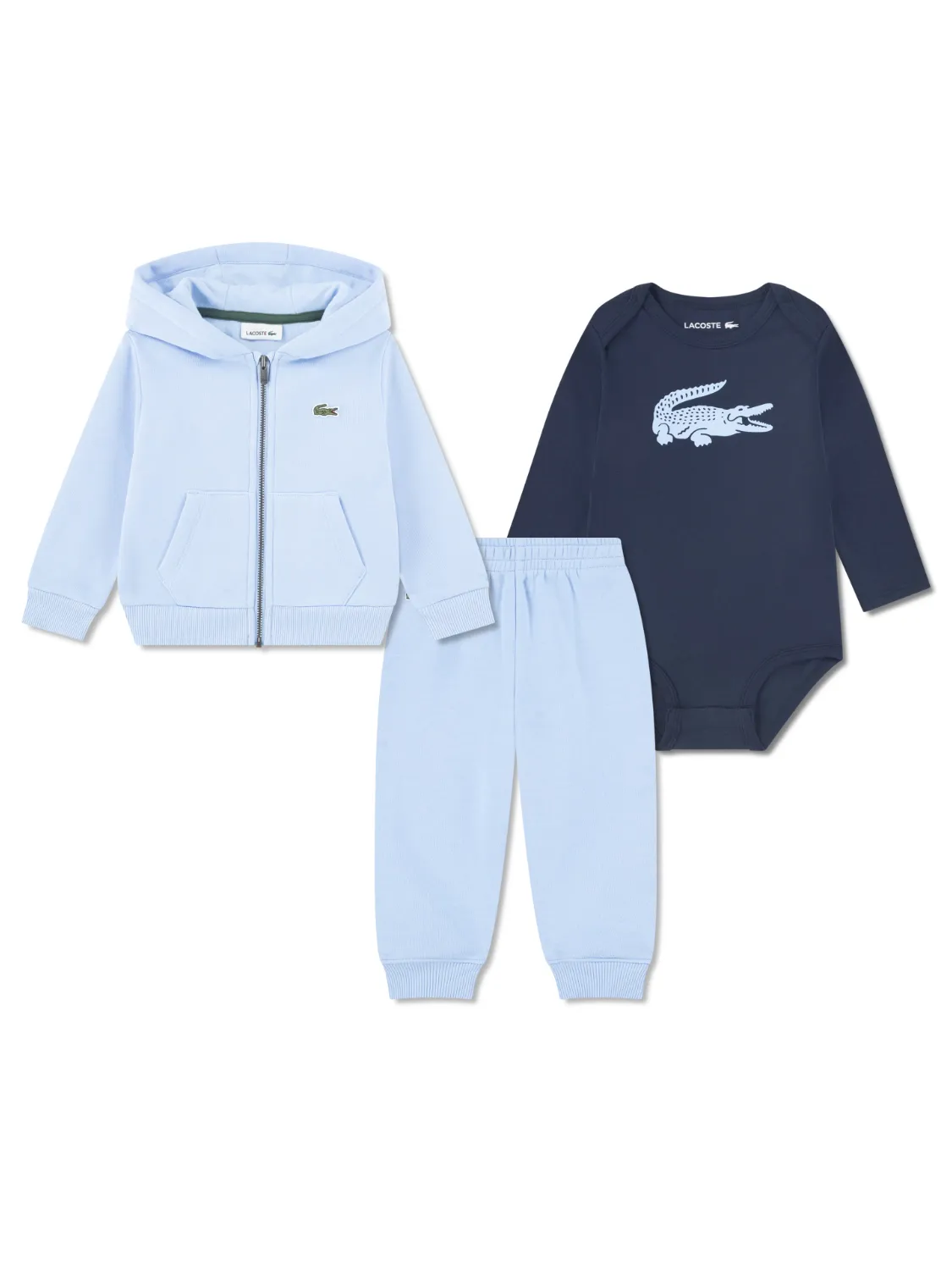 LACOSTE PREMIER FLEECE SETT - BLÅ