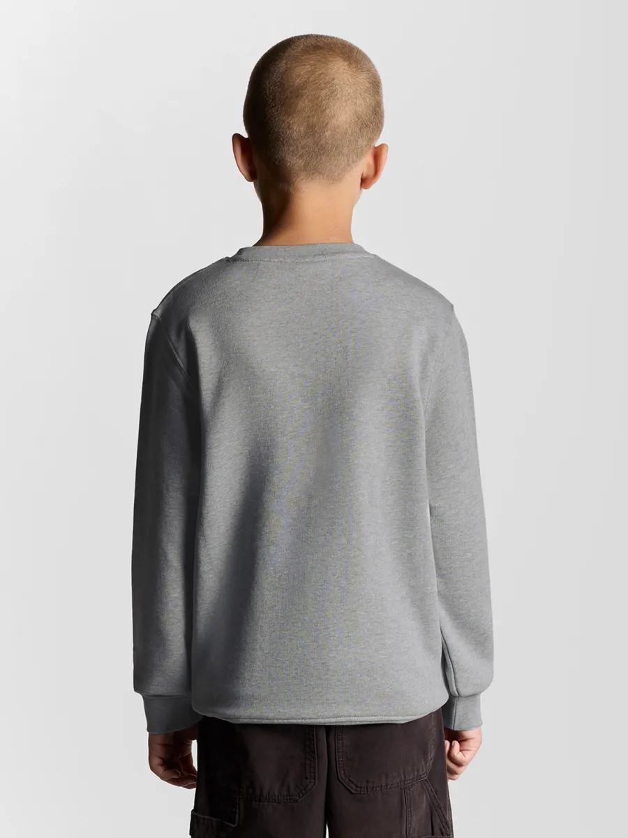 LYLE & SCOTT CREW NECK GENSER - LIGHT GREY MARL